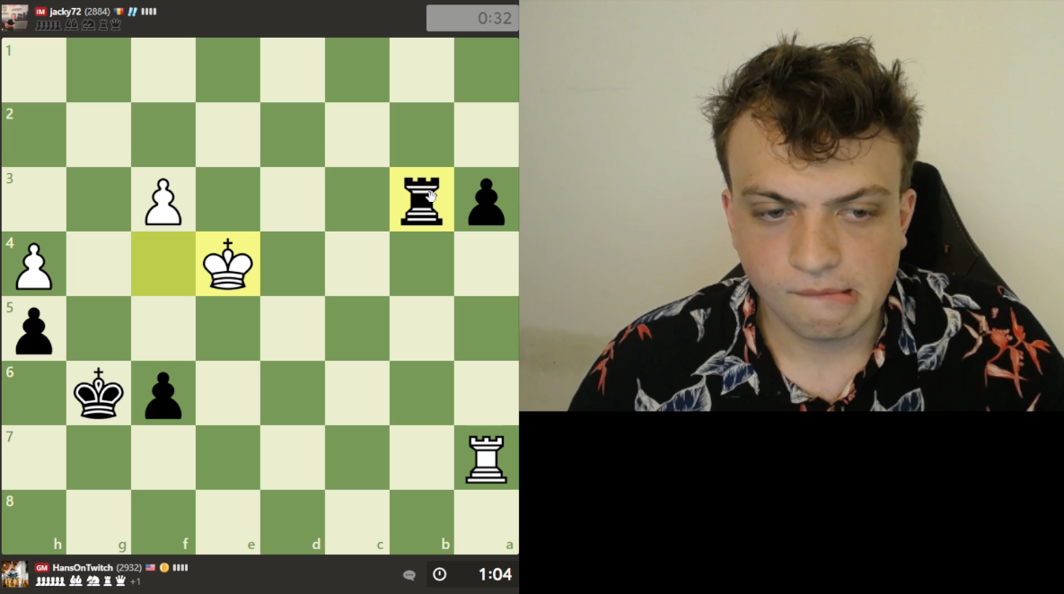 Hans Niemann is back on chess.com 